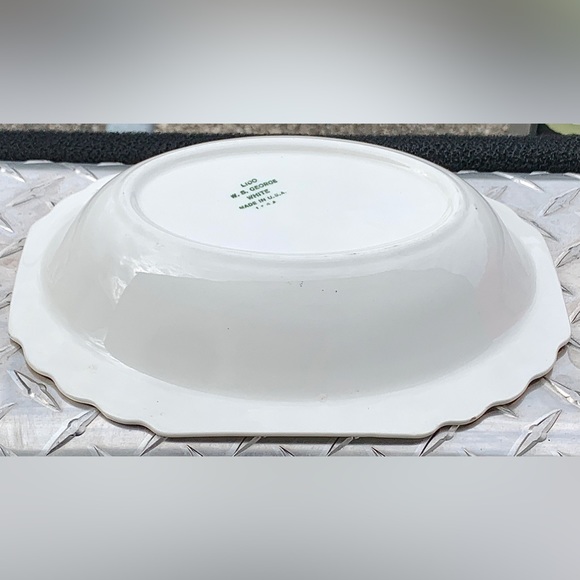 Mid Century Vintage W S George Blushing Rose Dalrymple LIDO Oval Vegetable Bowl - Picture 12 of 16